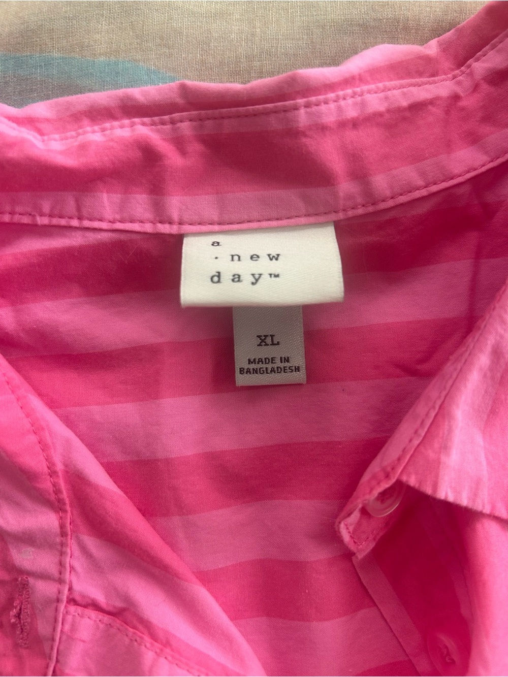 A New Day • 100% Cotton Stripe Button Down - Picture 4 of 4